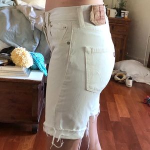 Vintage redone Levi jean shorts.